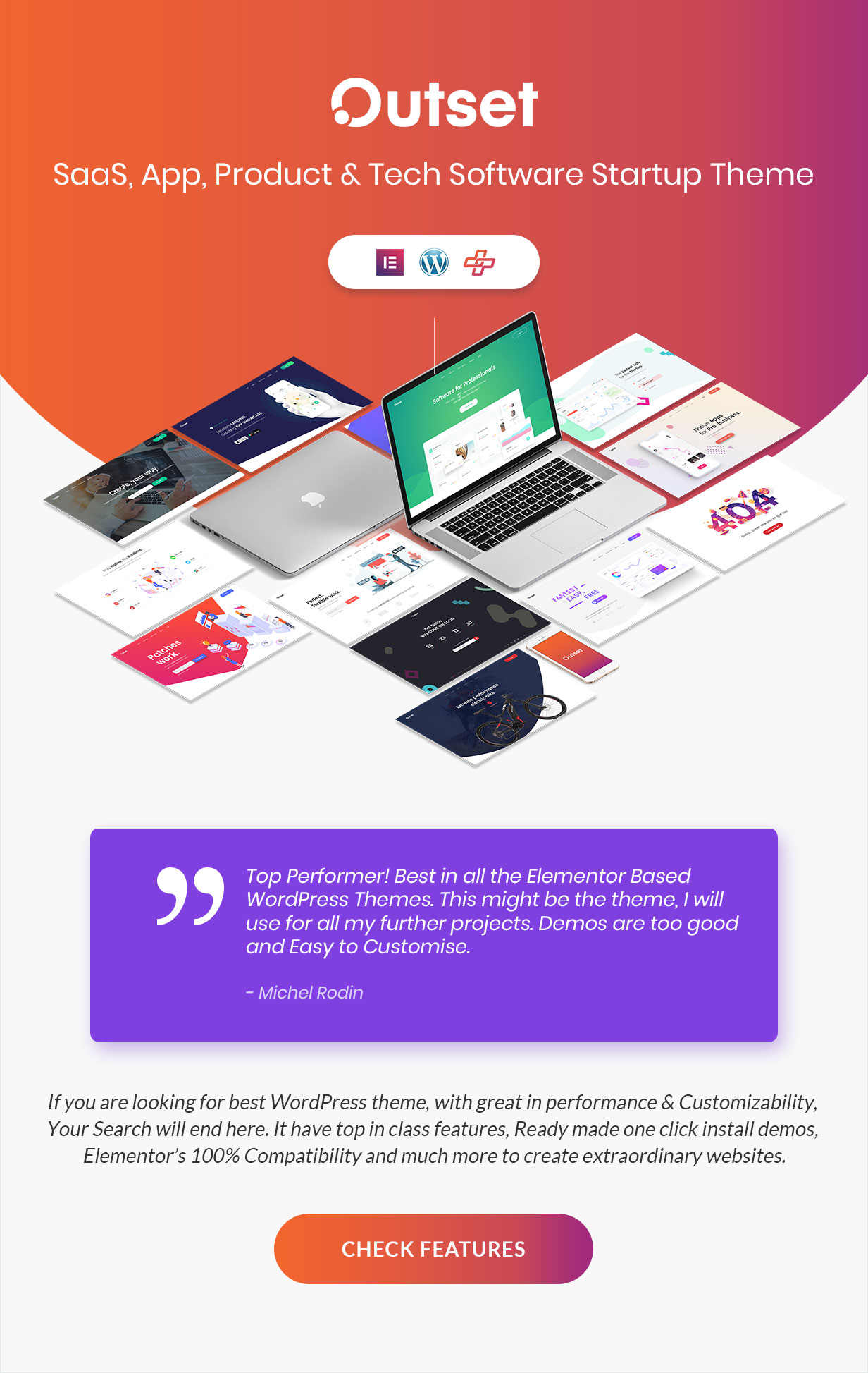 The Outset - SaaS, App, Product & Tech Software Startup Theme - 1