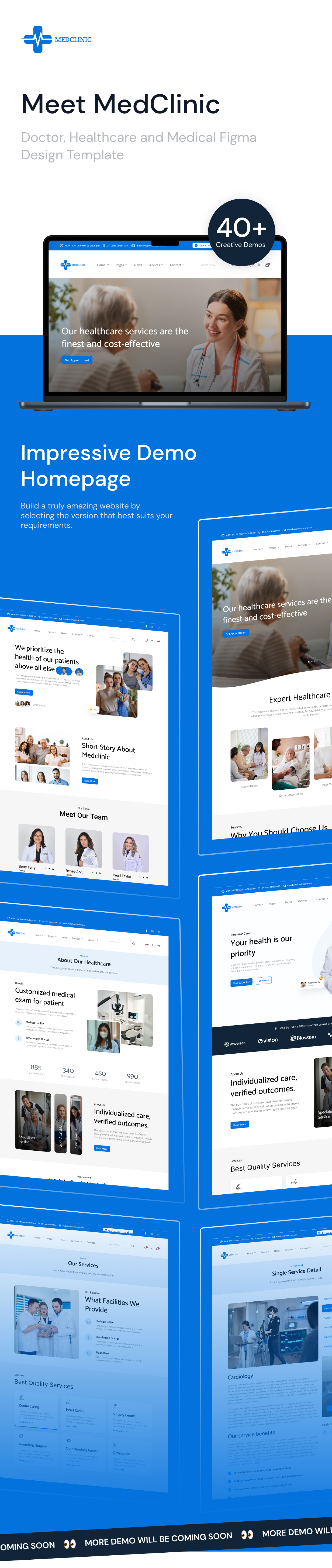 MedClinic - Doctor, Healthcare and Medical Figma Design Template - 1