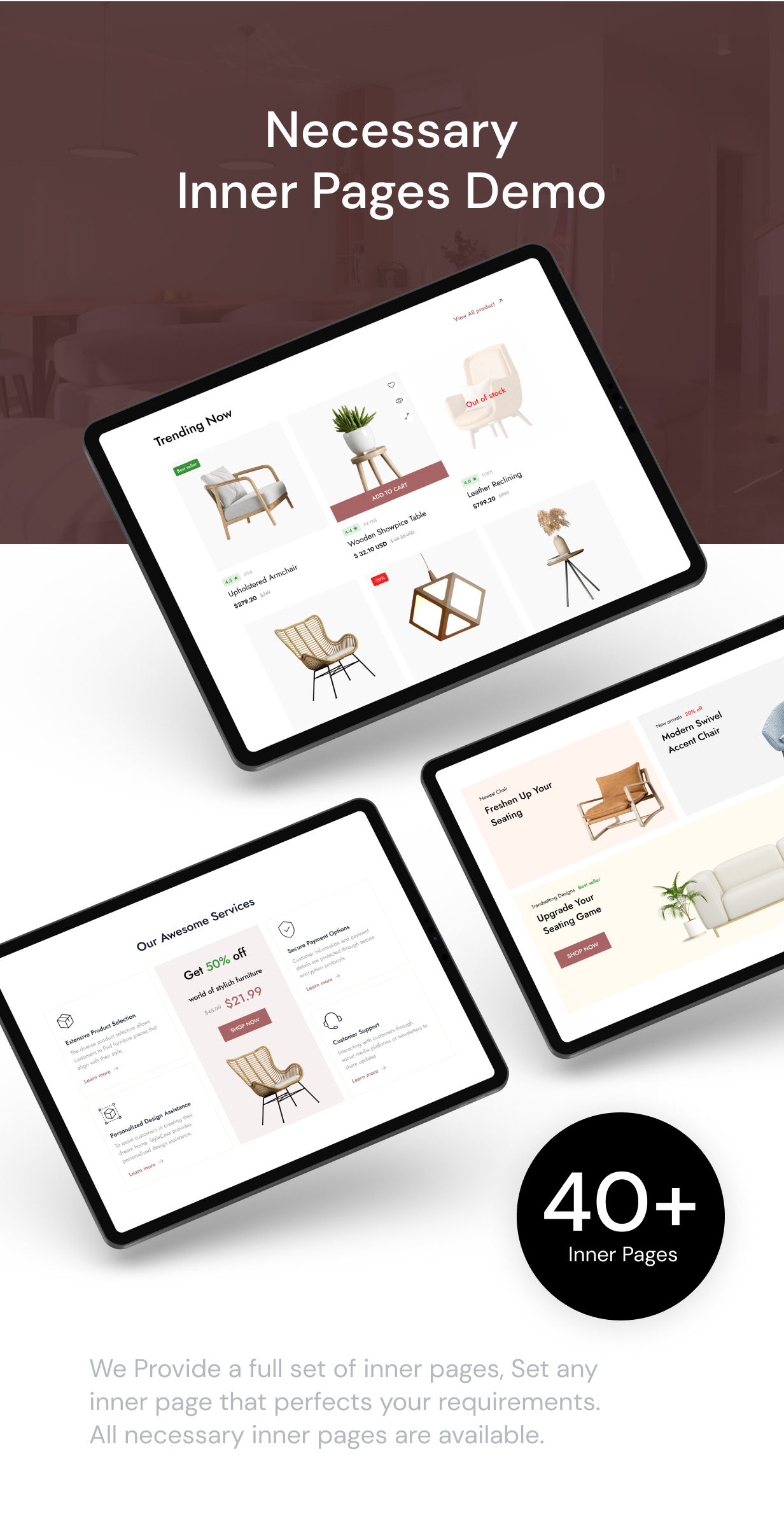 StyleCasa - Modern Furniture WooCommerce Figma Design Template - 3